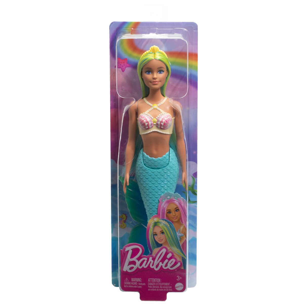 Barbie Mermaid Dolls With Colorful Hair, Tails And Headband Accessories