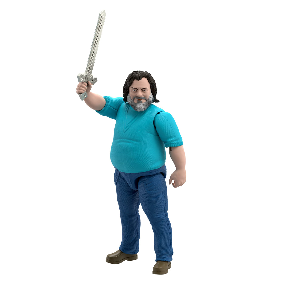 Minecraft-Figurine Articulée Steve-Taille de 30 Cm et Inspirée du Film