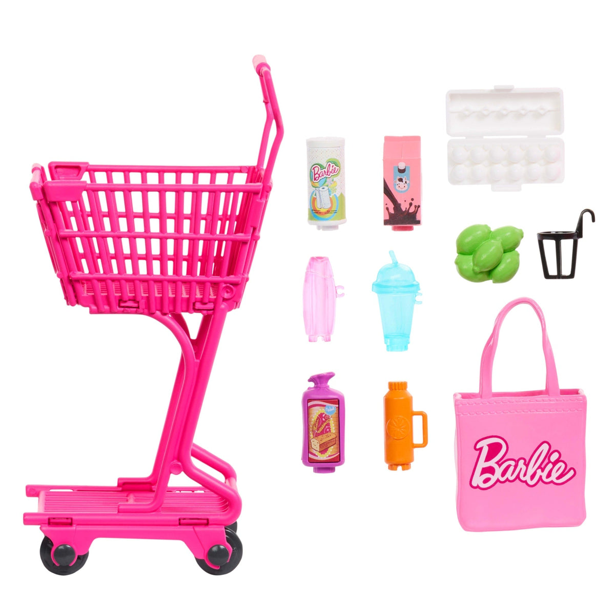 Barbie World Coffret Épicerie Amusante, 11Accessoires Pour Poupée