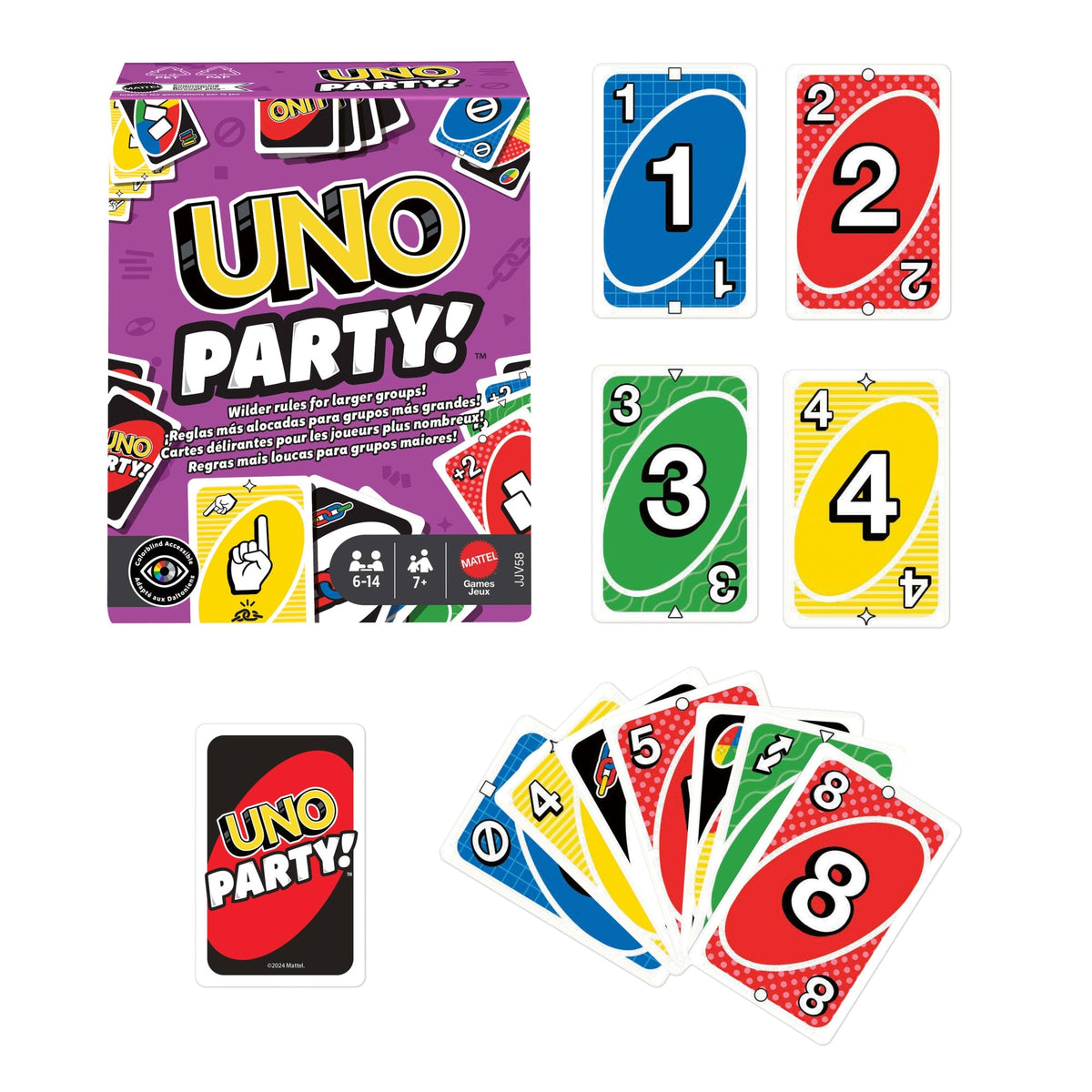 UNO Juego de Cartas Party Renovado
