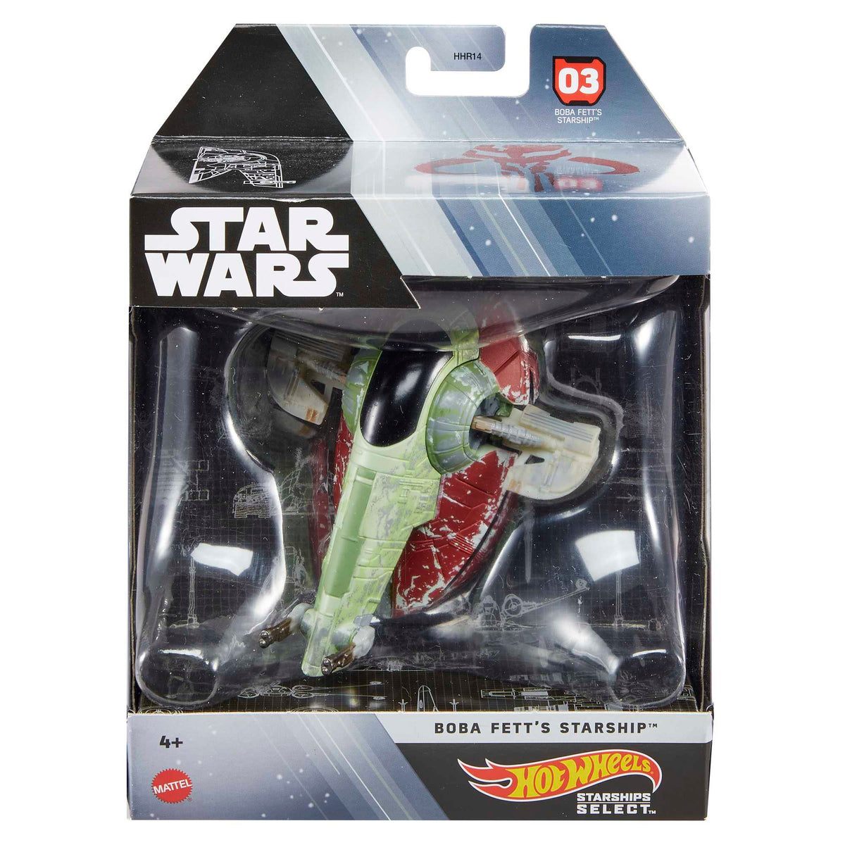 Hot Wheels Character Cars Veículo Boba Fett Starship