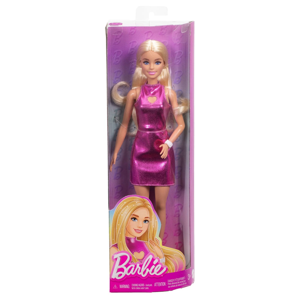 Barbie Fashionista Muñeca Vestido Rosa de Piel