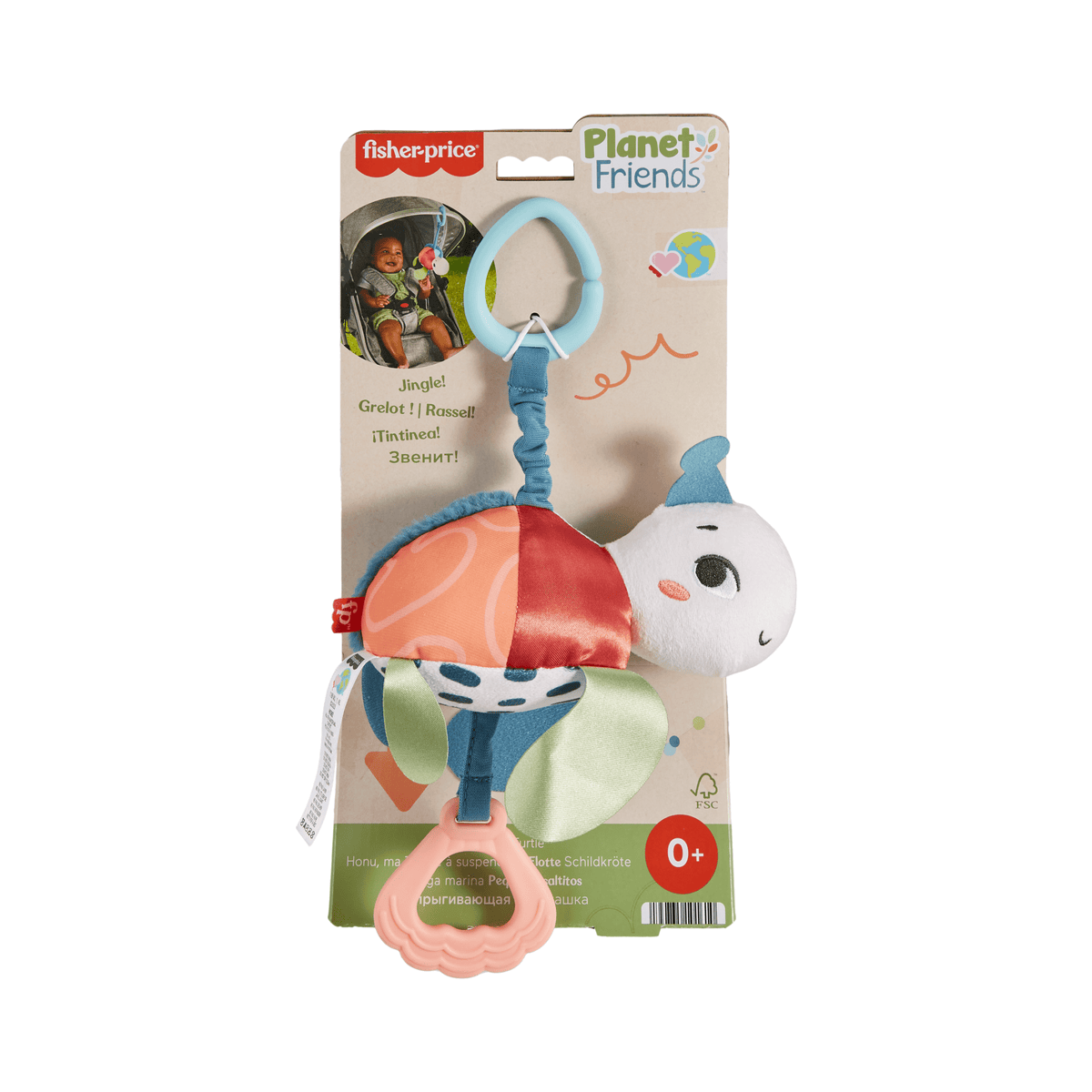 Fisher-Price Planet Friends Honu, Ma Tortue à Suspendre, Sensorielle