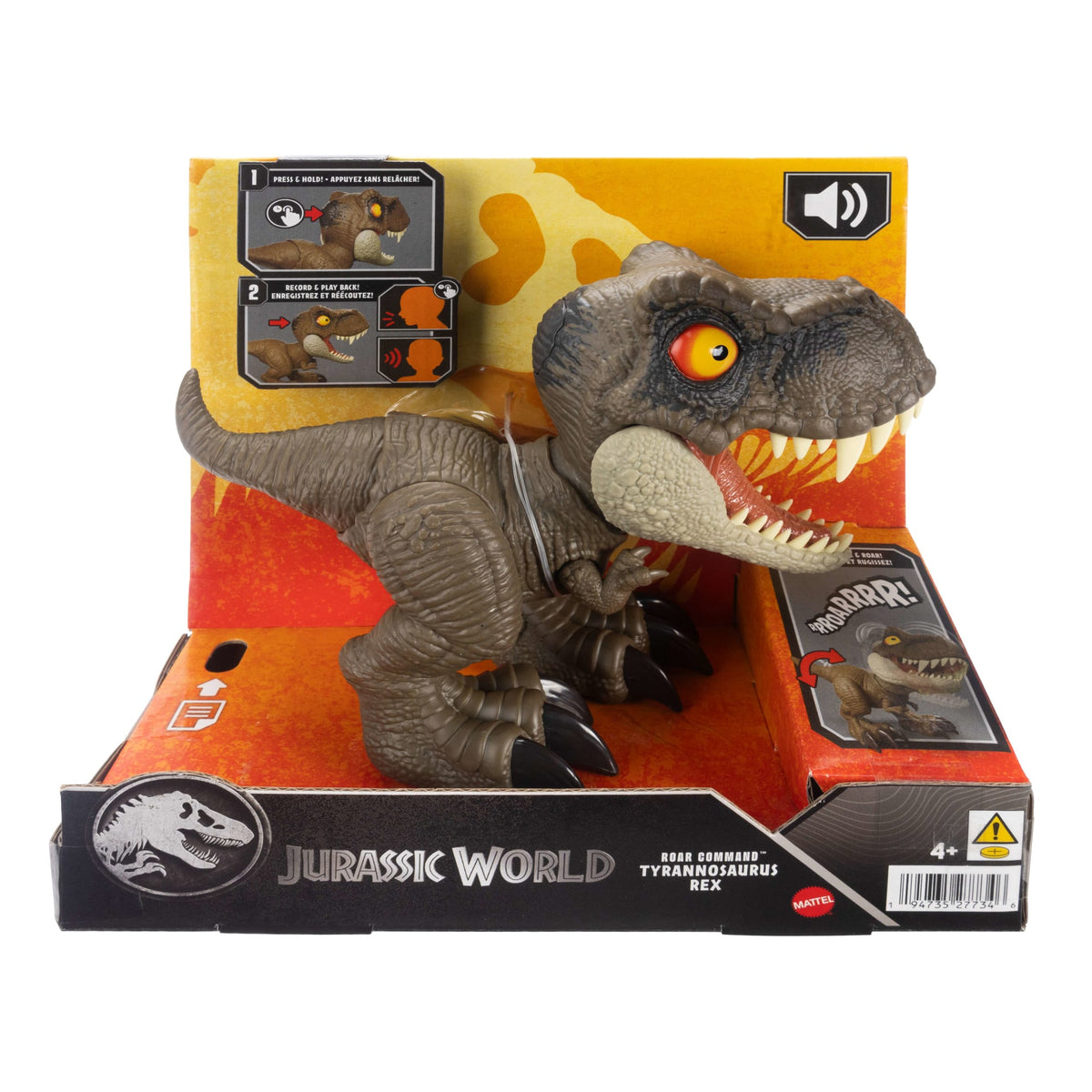 Jurassic World Dinosaurio de Juguete Comando de Rugido Interactivo T. Rex