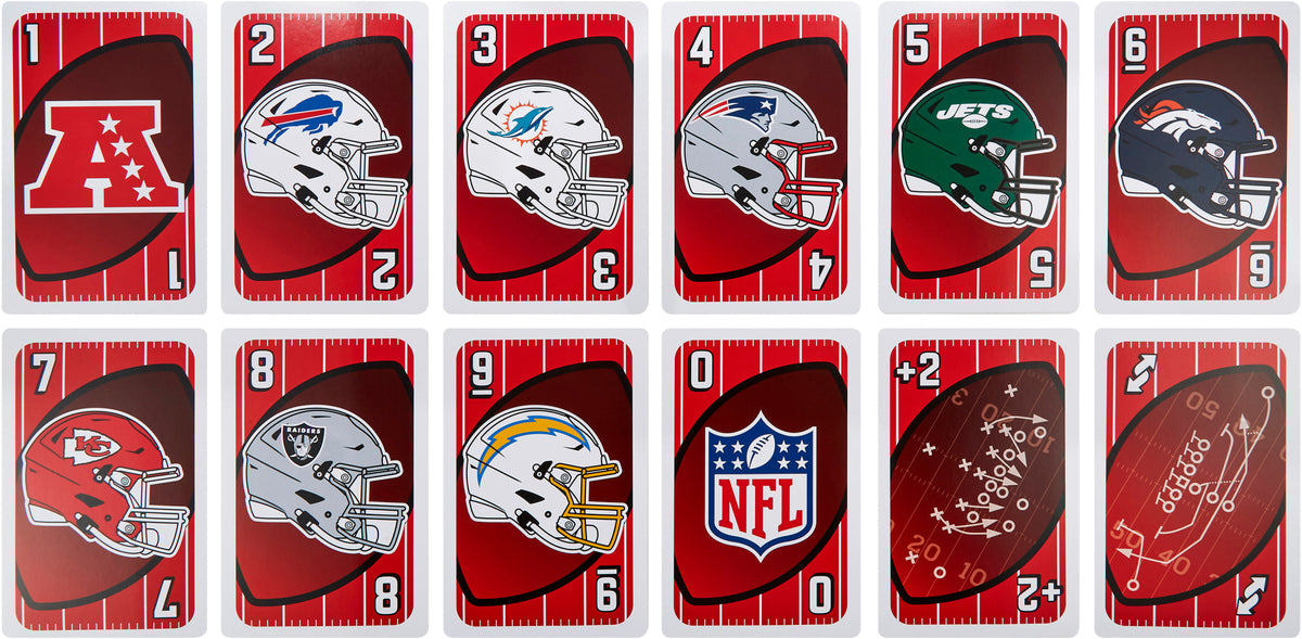 Giant UNO NFL Game For Kids, Adults & Family Night