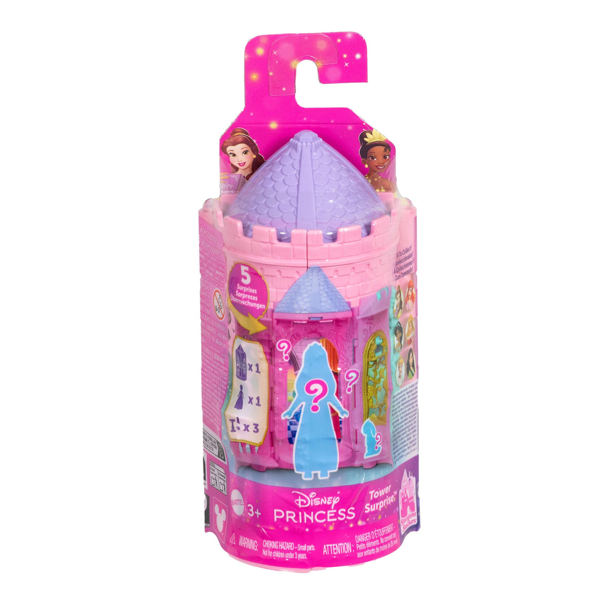 Disney Princess Tower Surprise Small Dolls & Stacking Playsets With 5 Surprises
