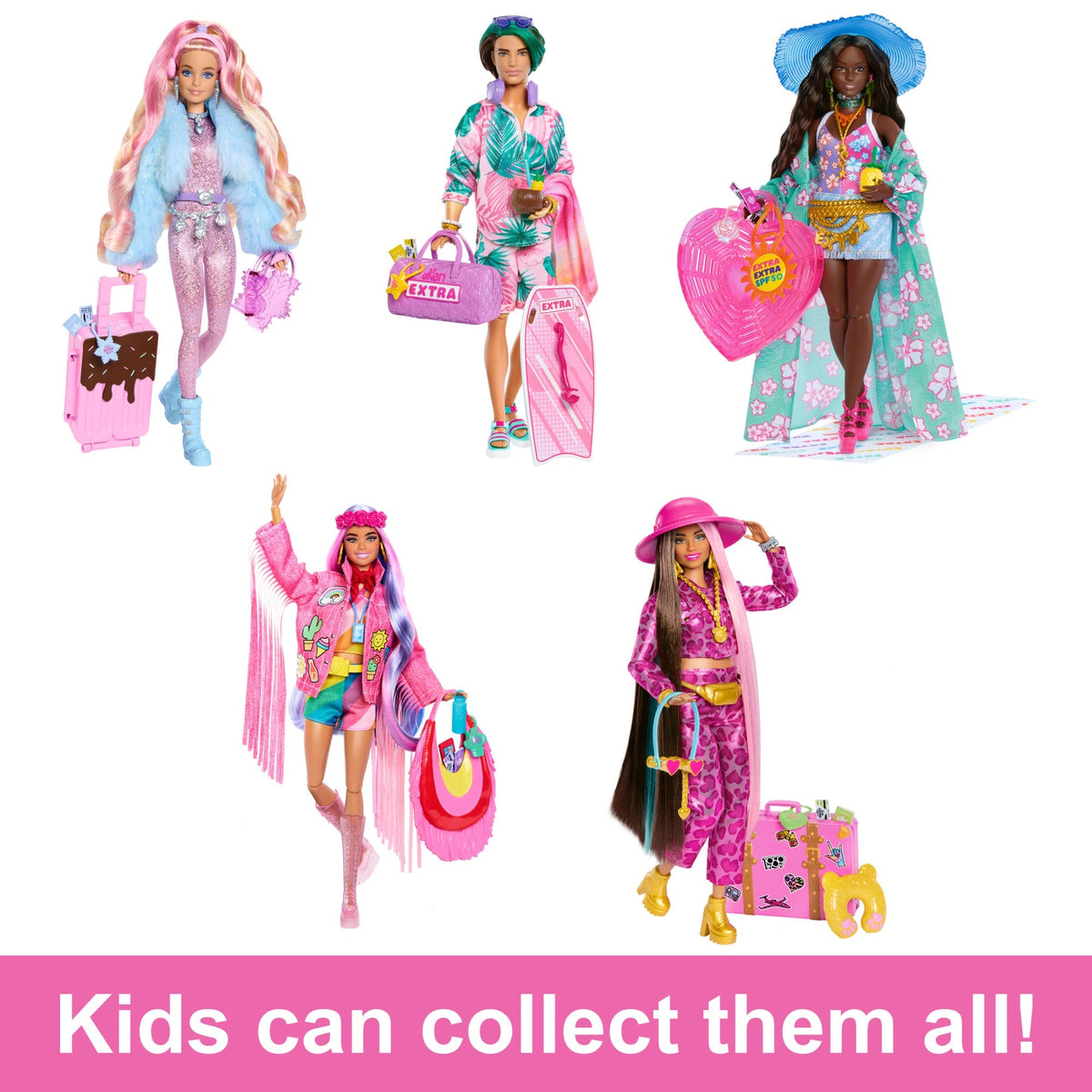 Travel Barbie Doll With Beach Fashion, Barbie Extra Fly