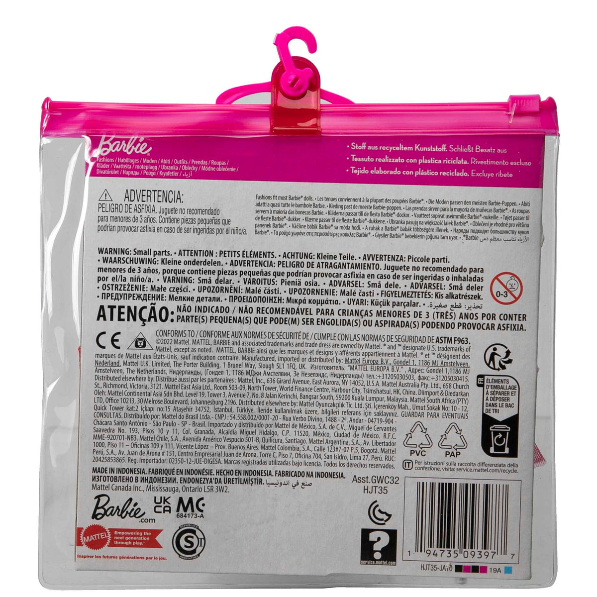 Barbie Clothes, Floral-Themed Fashion And Accessory 2-Pack For Barbie Dolls
