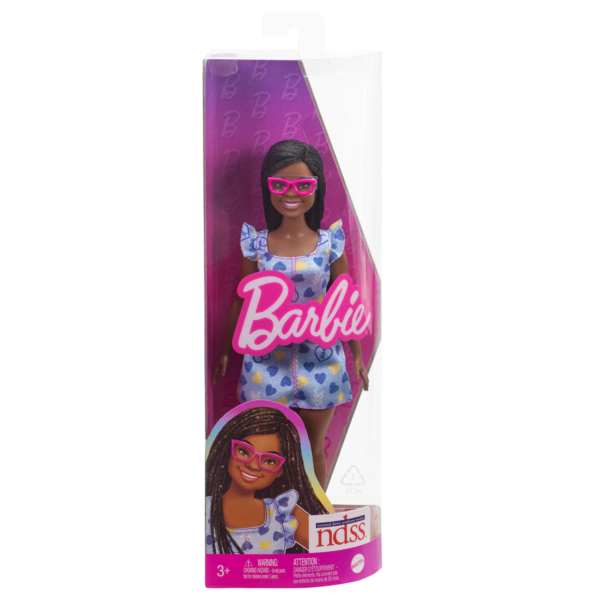 Barbie Fashionistas Doll #229, Barbie Doll With Down Syndrome Wearing Heart-Print Dress