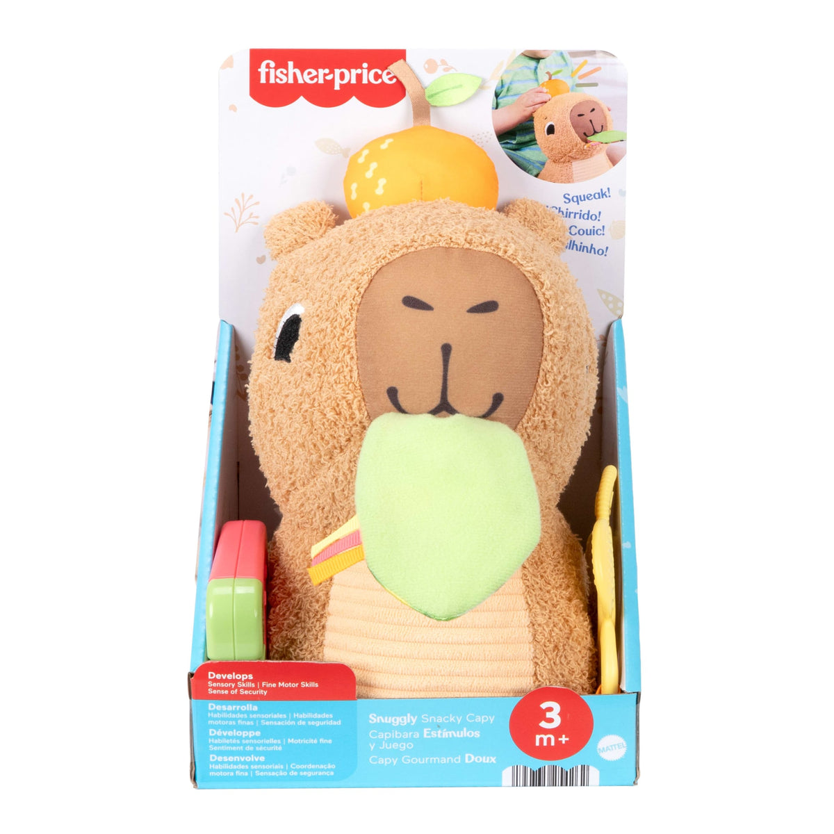 Fisher-Price® Capy Gourmand Doux, Jouet Sensoriel Pour Nouveau-Nés