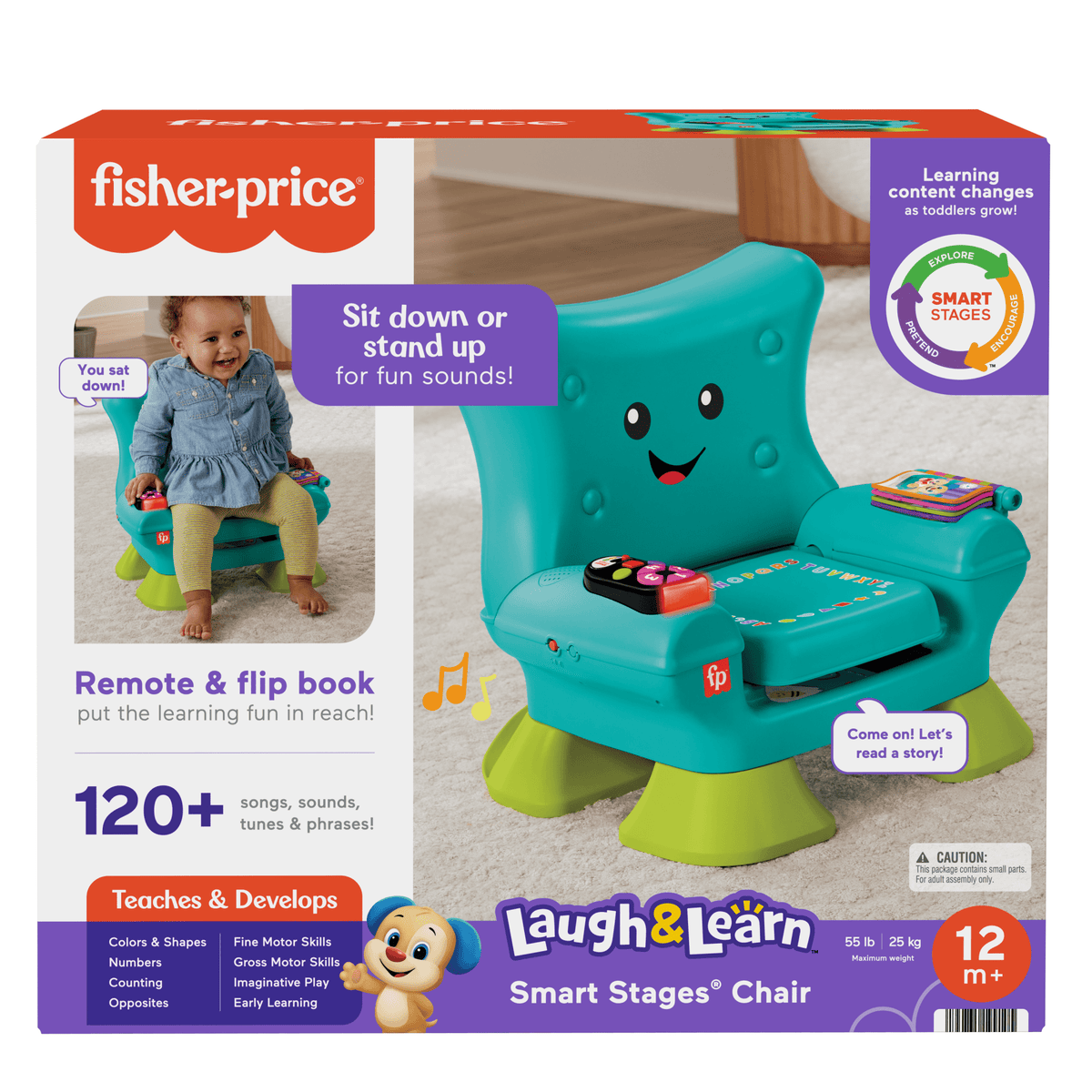 Fisher-Price Aprender e Brincar Brinquedo para Bebês Cadeira de Aprendizagem Musical