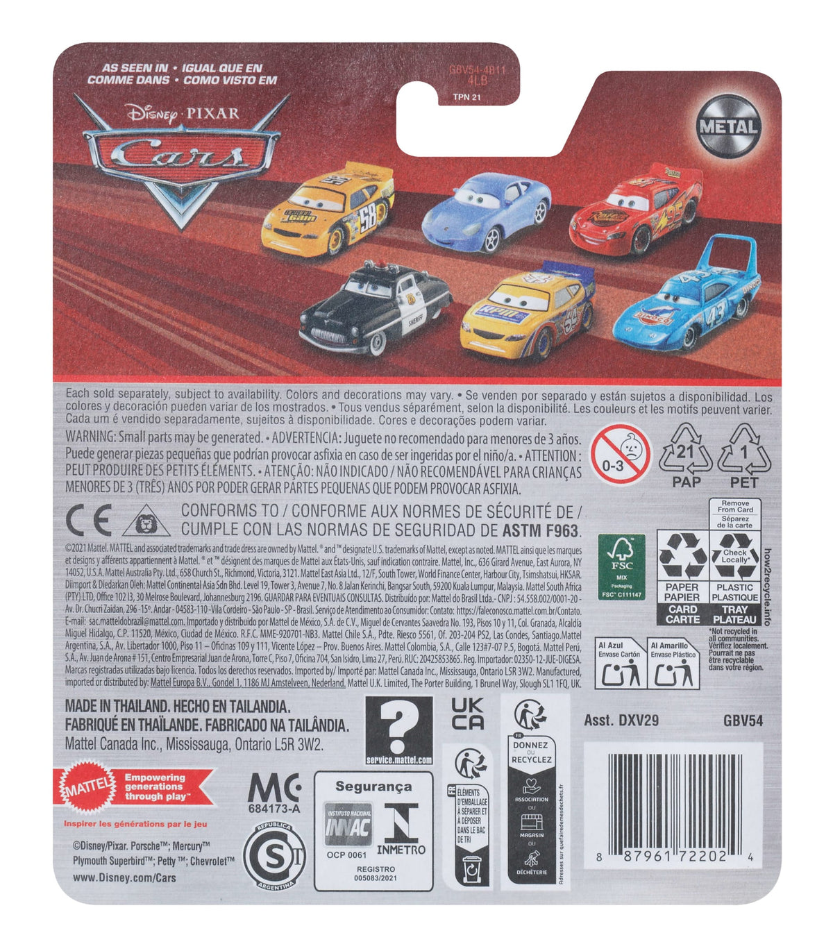 Carros da Disney e Pixar Diecast Veículo de Brinquedo Ramone Hidráulico