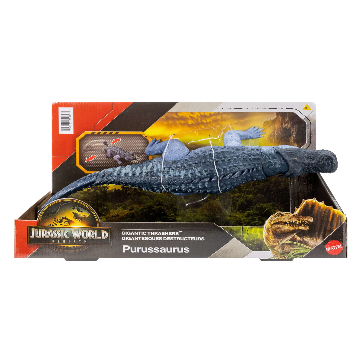 Jurassic World Dinosaurio de Juguete Rebirth Rastreadores Gigantes Purussaurus