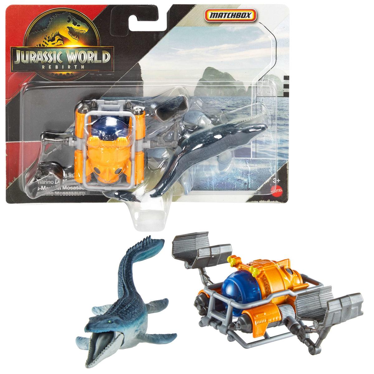 Matchbox Vehículo de Juguete Jurassic World Transportador Dinosaurios