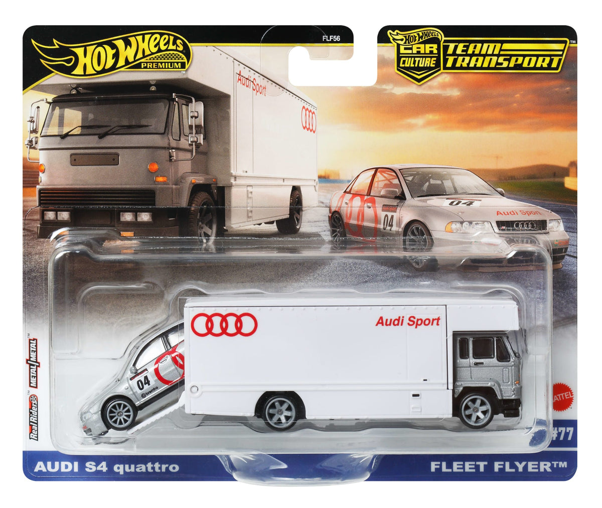 Hot Wheels Collector Veículo de Brinquedo Carro Transportador Audi S4 Quatro