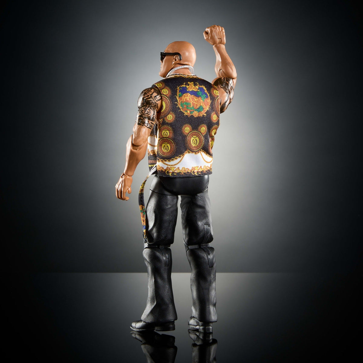 WWE Figura de Acción Elite The Rock gafas
