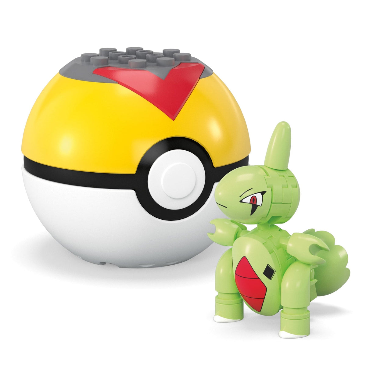 MEGA Pokémon Jogo de Construção Pokébola Colecionável Larvitar