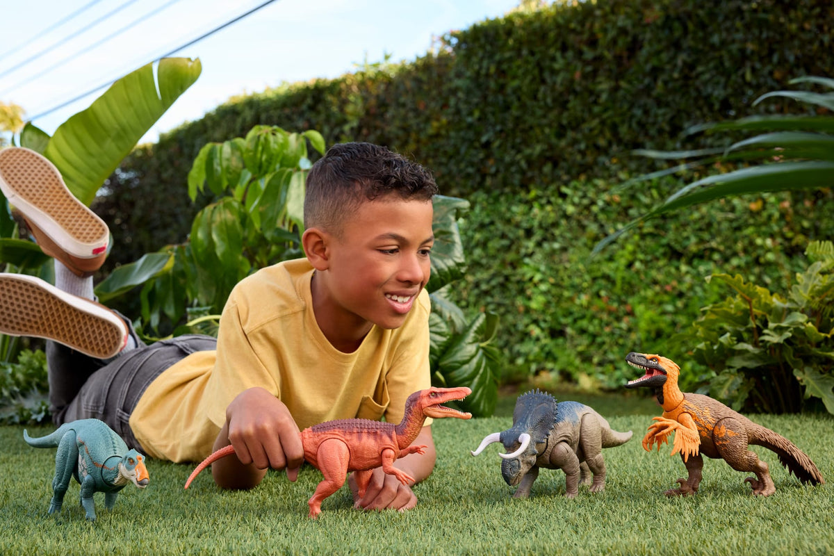 Jurassic World Dinosaurio de Juguete Rebirth Rugido Salvaje Abelisaurus