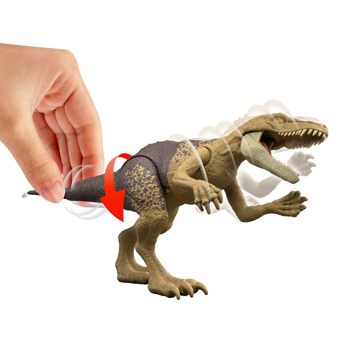 Jurassic World Rebirth Strike Attack Herrerasaurus Dinosaur Toy, Single Strike Action, Authentic & Posable