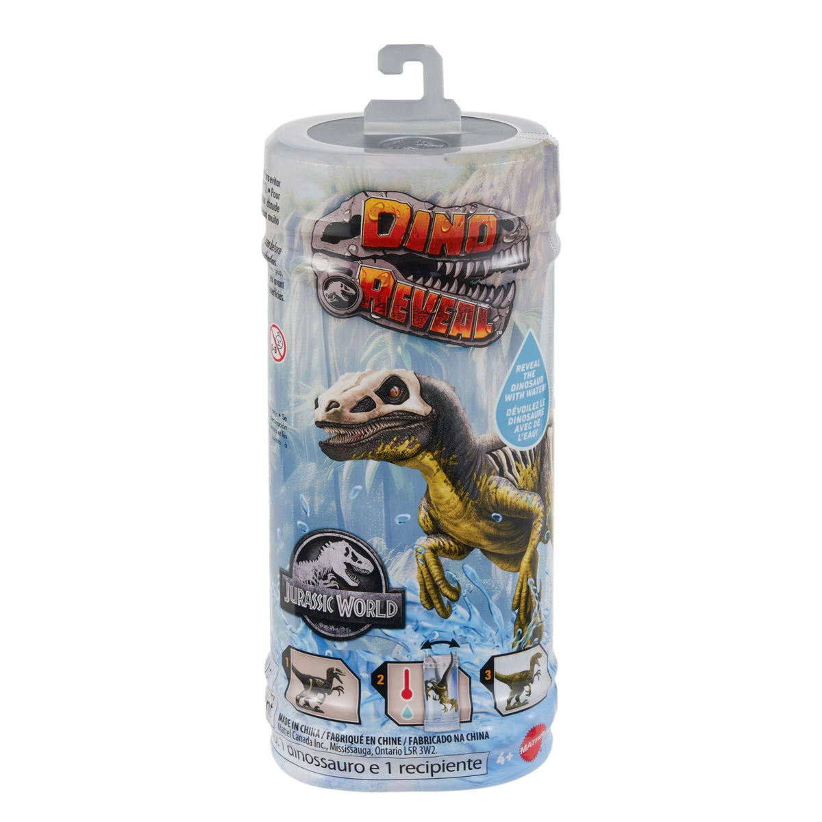 Jurassic World Dino Reveal Dinosaur Toys, Warm Water Uncovers Full Decoration, Unpack & Color Change