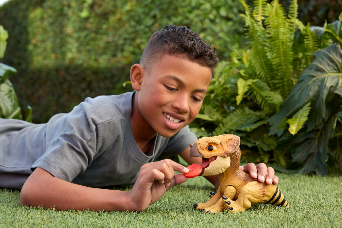 Jurassic World-Figurine Aquilops à Apprivoiser-Dinosaure Interactif