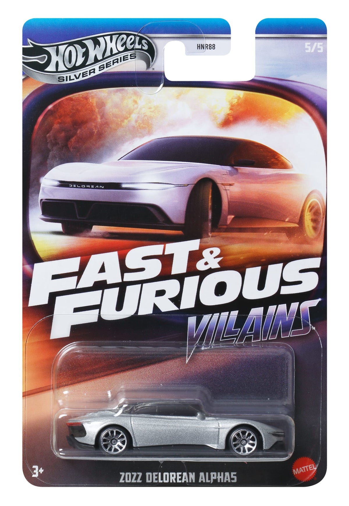 Hot Wheels Collector Veículo de Brinquedo Fast & Furious 2022 DELOREAN ALPHA5