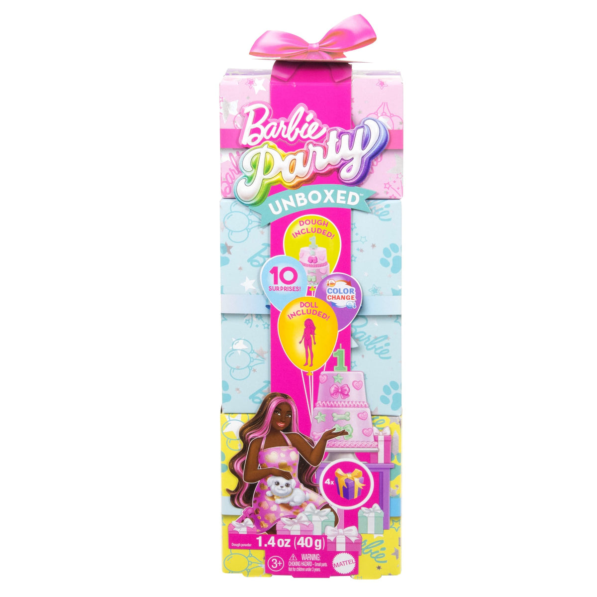 Barbie Muñeca Fiesta de Mascotas Vestido Morado