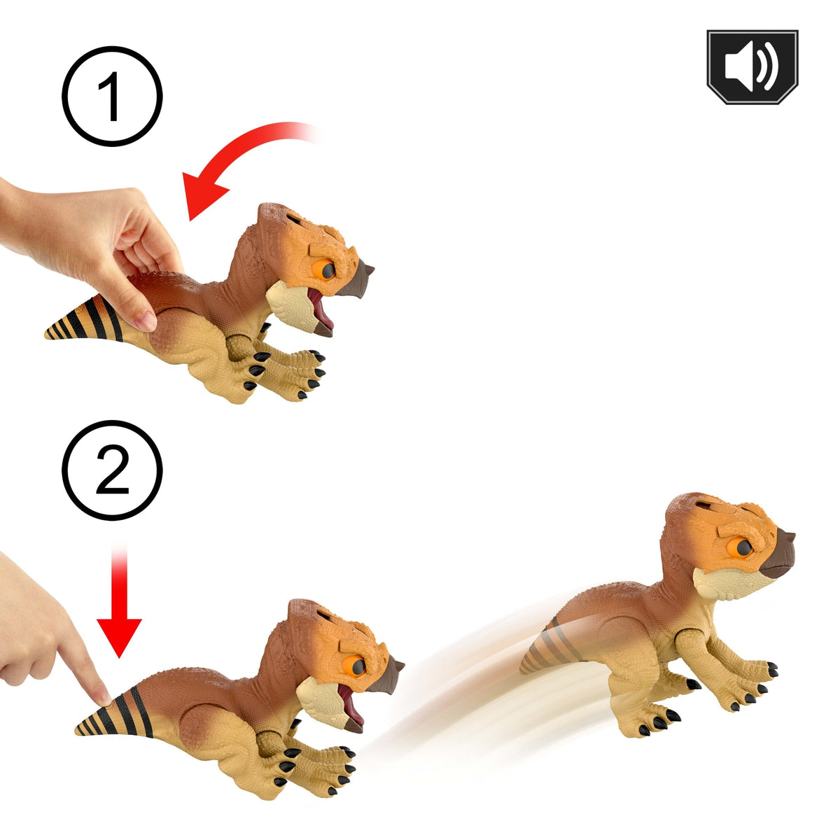 Jurassic World-Figurine Aquilops à Apprivoiser-Dinosaure Interactif
