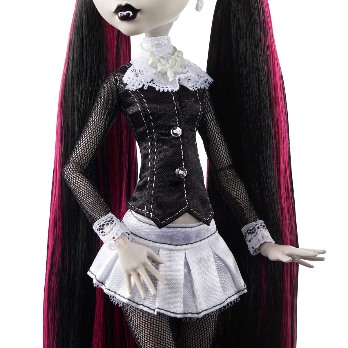 Monster High Reel Drama Draculaura Collector Doll in Black And White, Reproduction With Poster