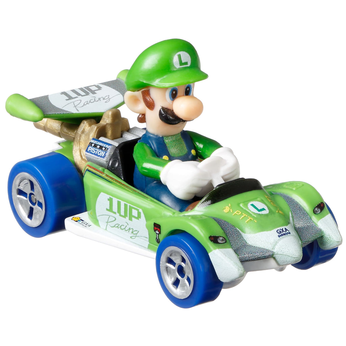 Hot Wheels Mario Kart Vehículo de Juguete Luigi Circuito Especial