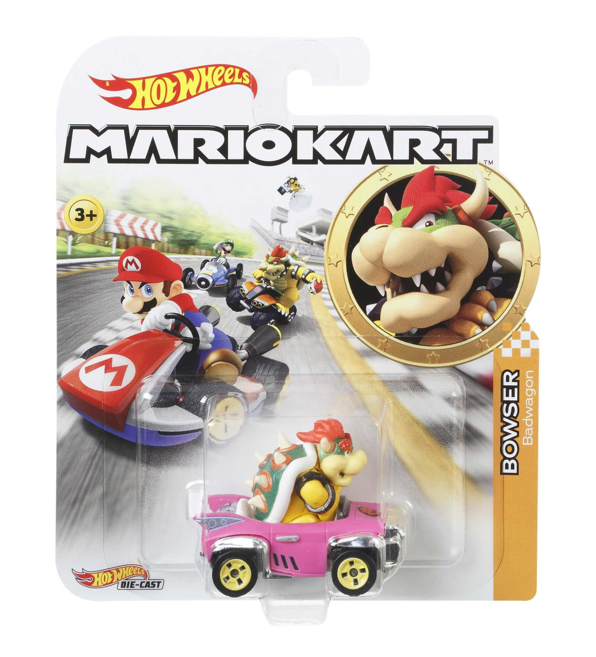Hot Wheels Mario Kart Veículo de Brinquedo Bowser