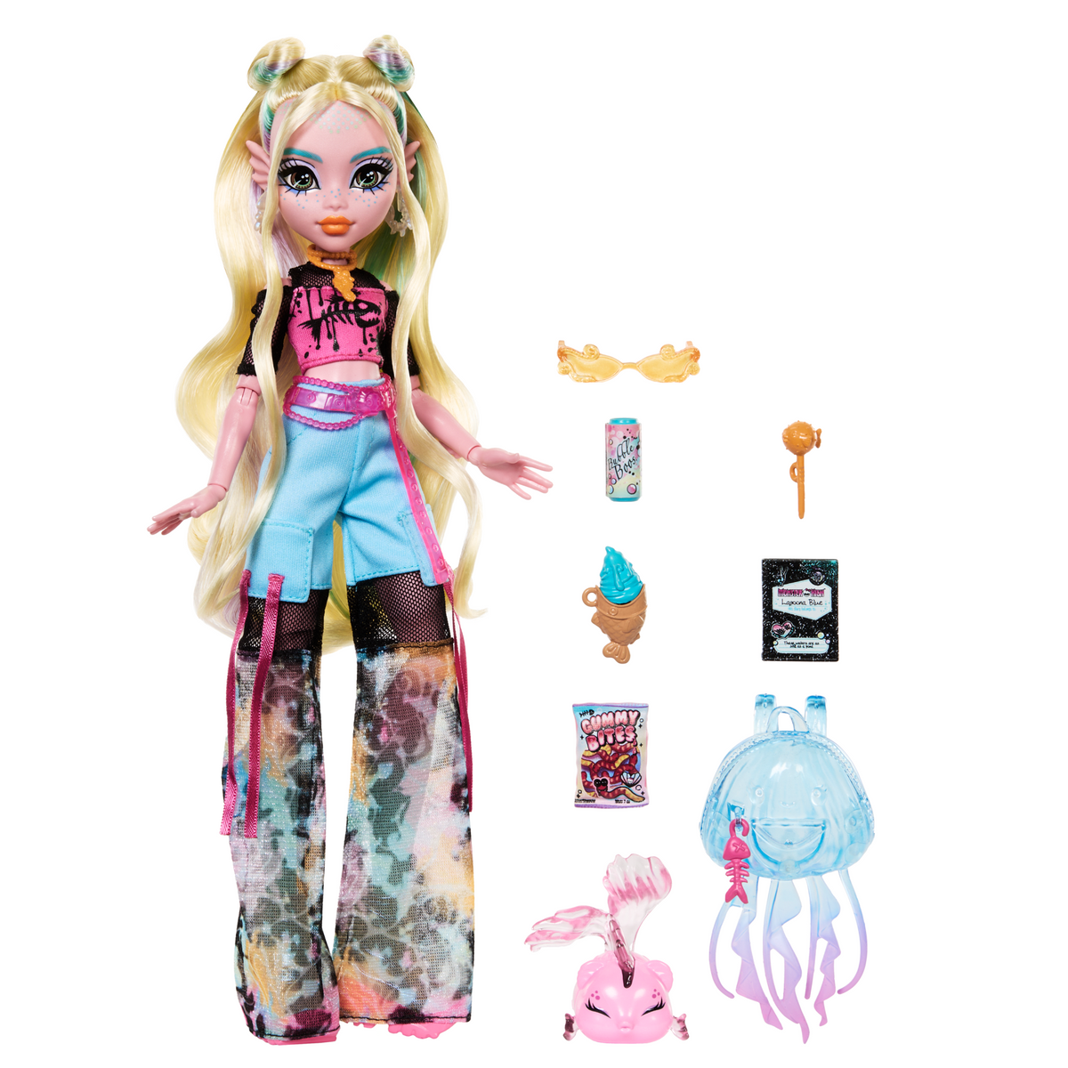 Monster High Lagoona Blue Fashion Doll With Pet Neptuna And Accessories