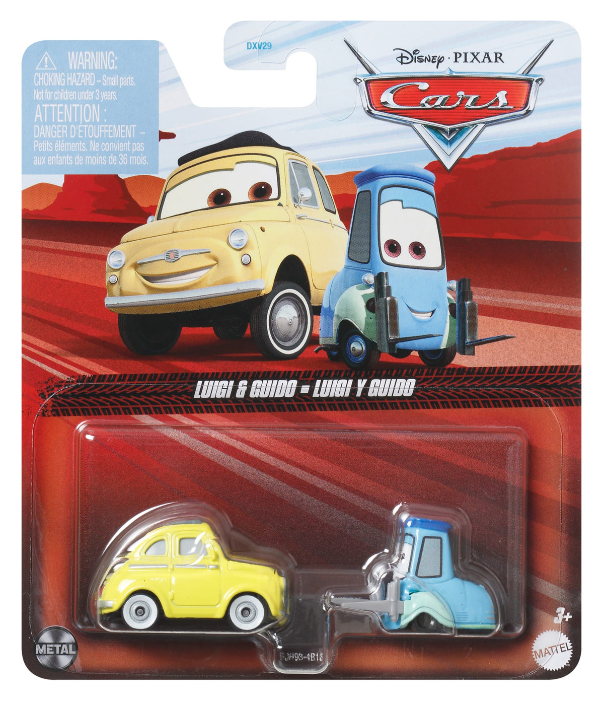 Cars de Disney y Pixar Diecast Vehículo de Juguete Luigi Y Guido
