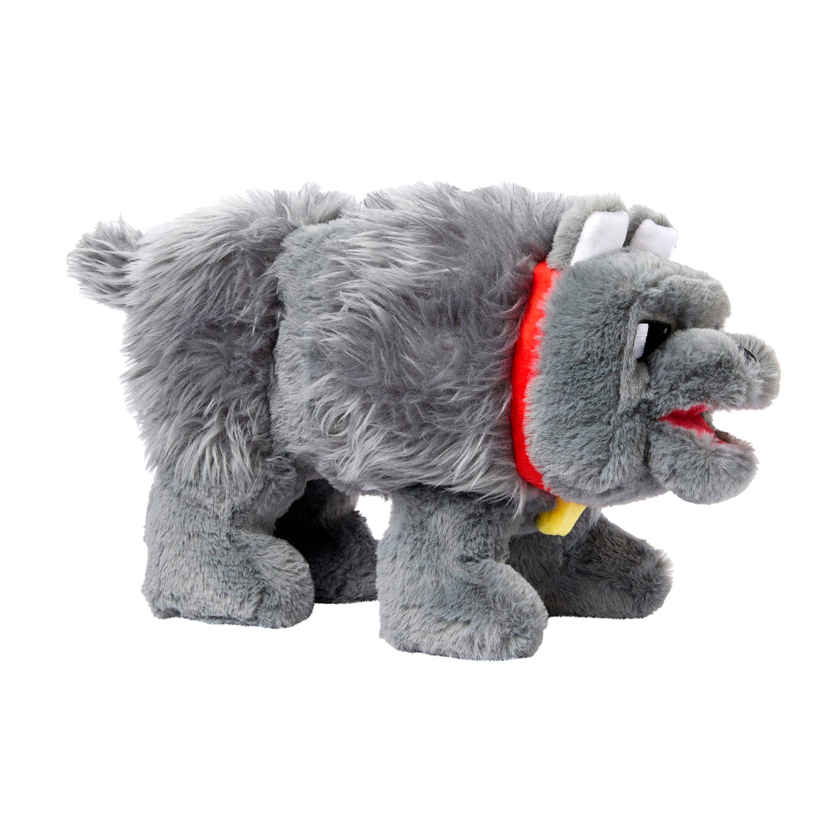 Minecraft –Peluche à Fonctions –dennis Le Loup, Sons et Bouche à Mouv.