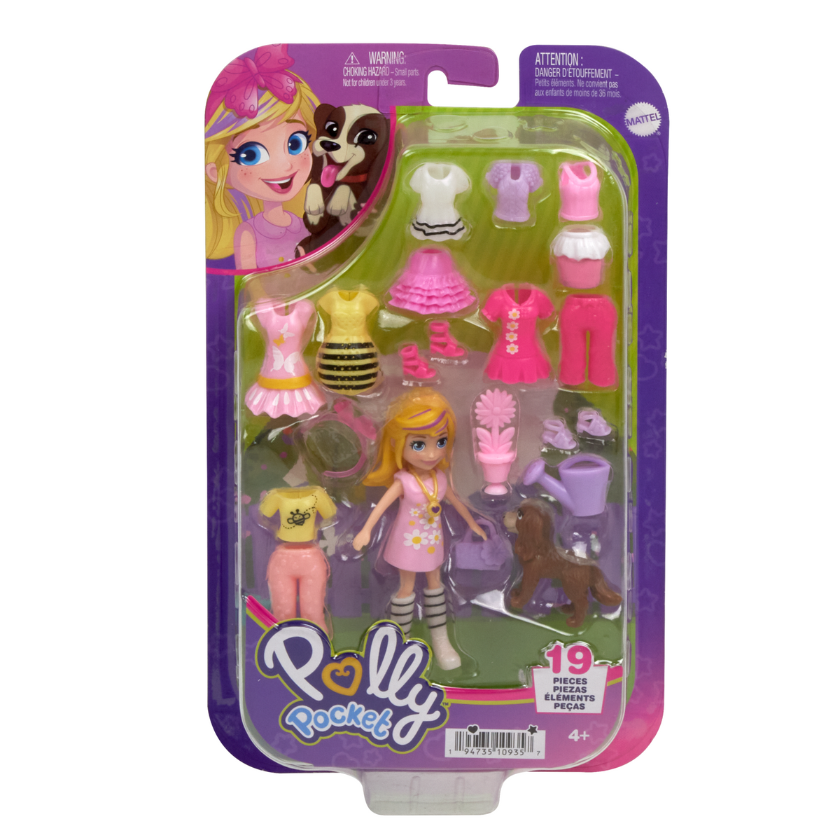 Polly Pocket Medium Fashion Pack, Travel Toy With Dolls And Clothing Accessories