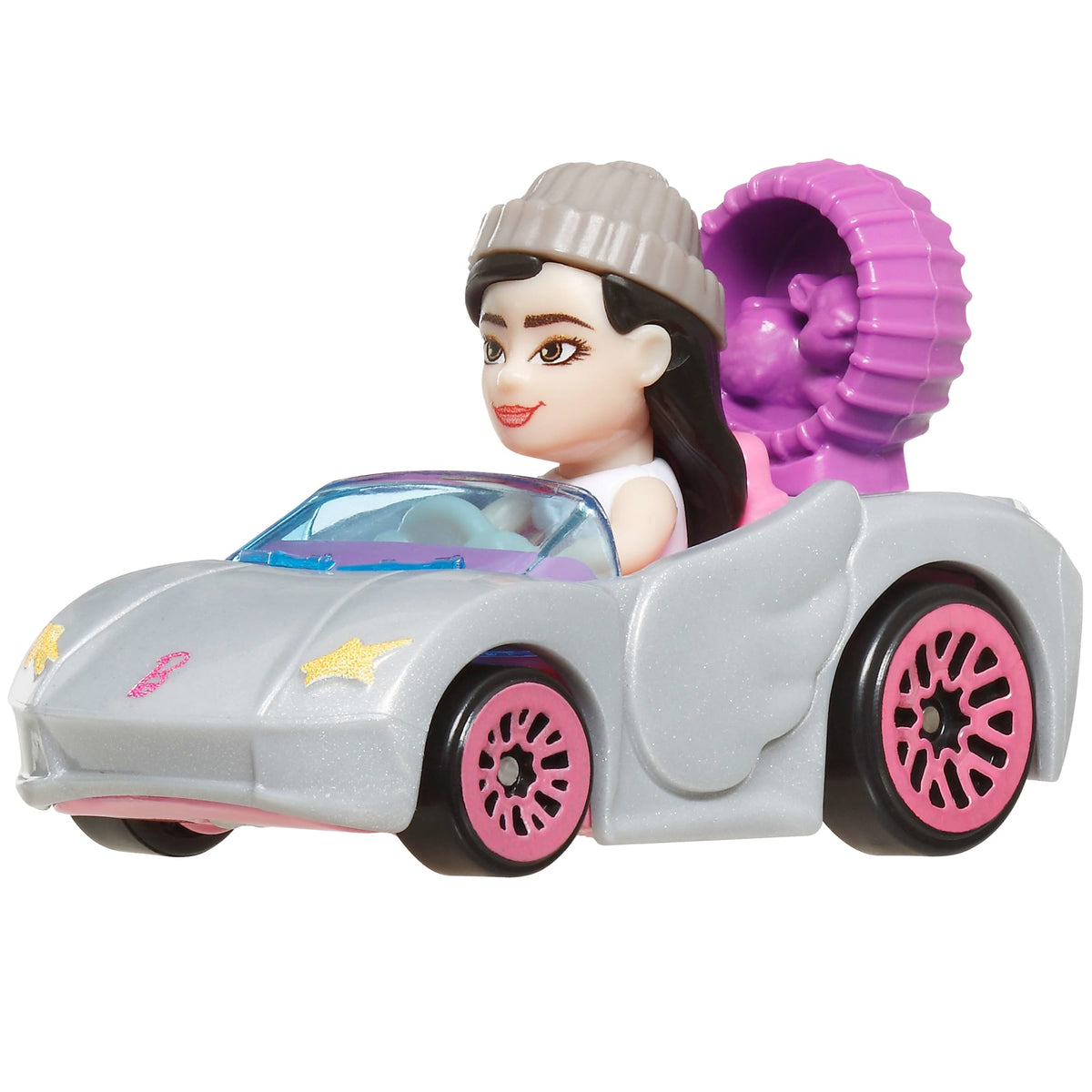 Hot Wheels Racerverse Barbie 3-Pack, Set Of 3 Die-Cast Toy Cars With Non-Removable Figures
