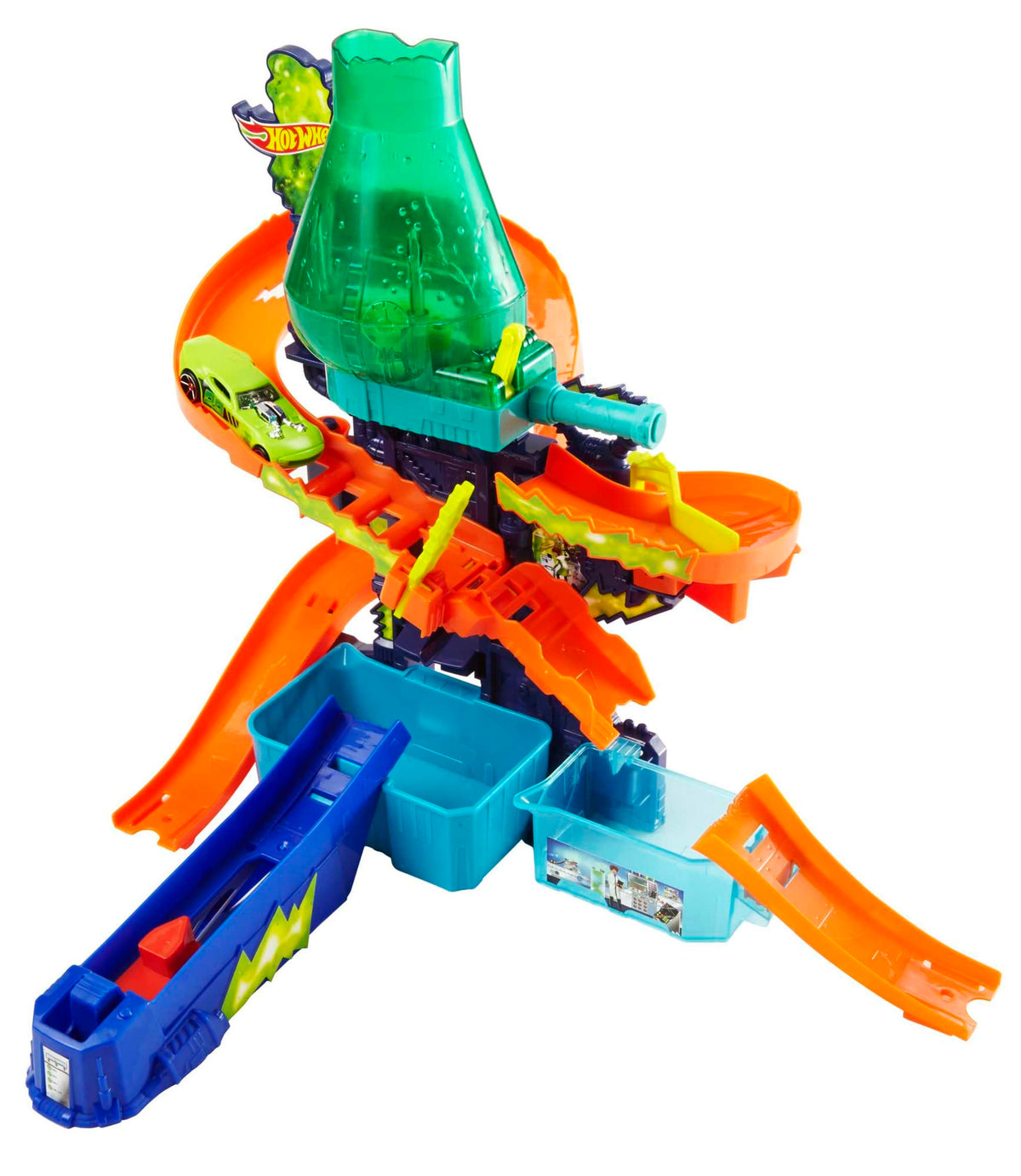 Hot Wheels City Pista de Brinquedo Color Shifters Laboratório Científico