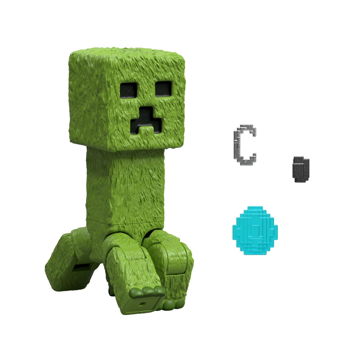 Minecraft-Figurine Articulée Creeper-Taille de 10 Cm et Accessoires