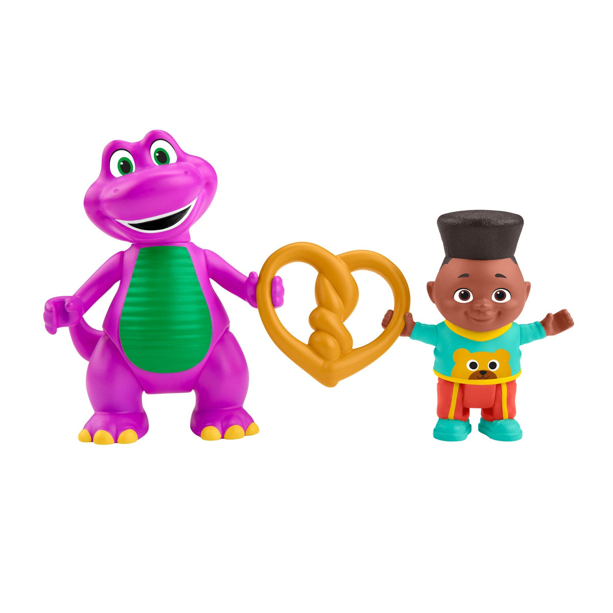 Barney Figura de Juguete Paquete de Barney y David