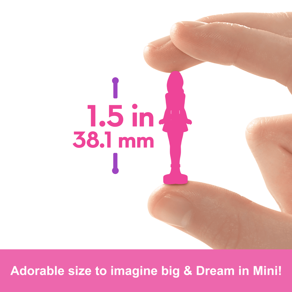 Barbie Mini Barbieland Fashionistas Dolls, 1.5-inch Dolls in Lipstick Tube, Surprise Reveal