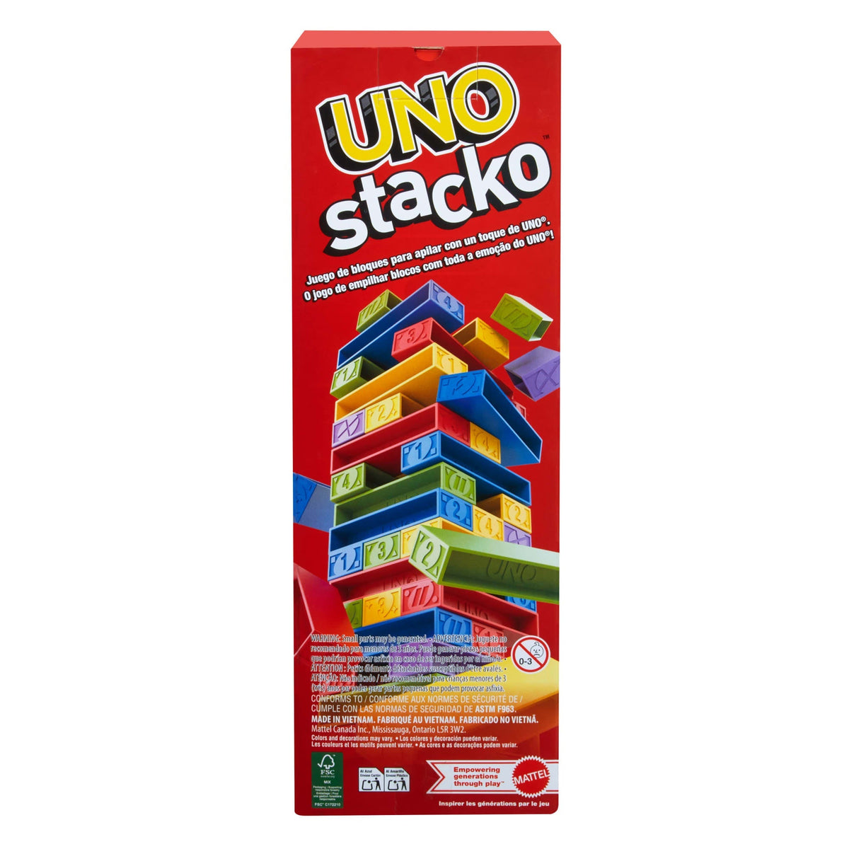 UNO Juego de Mesa Stacko Segunda Versión