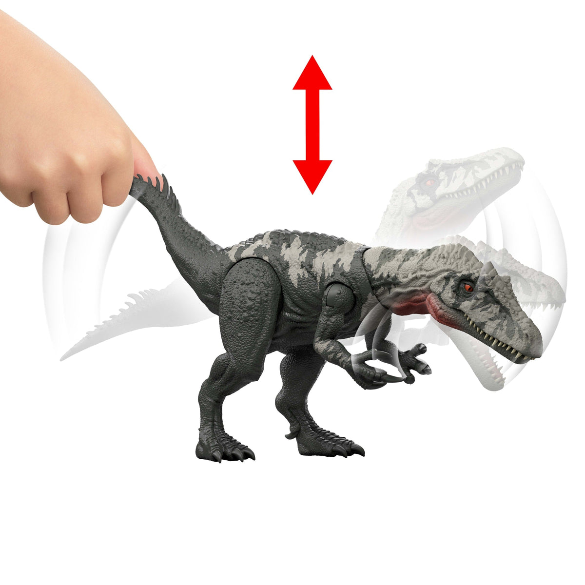Jurassic World Dinossauro de Brinquedo Rebirth Rastreadores Gigantes Chilantaisaurus