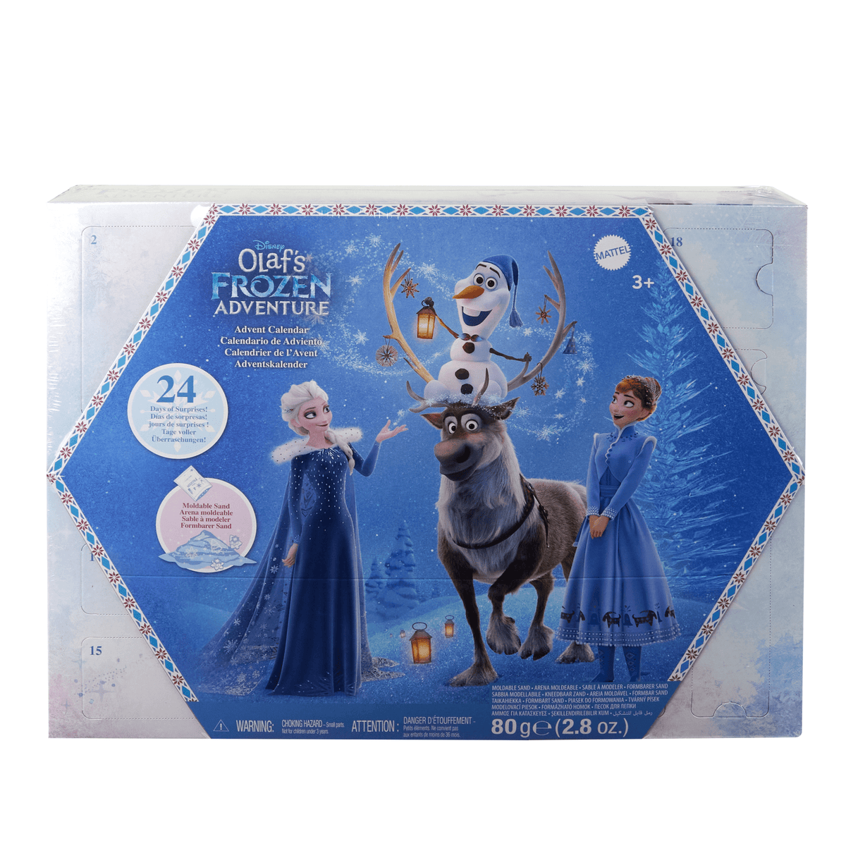 Disney Frozen 2025 Advent Calendar With 24 Days Of Surprise Toys, Including Anna & Elsa Small Dolls