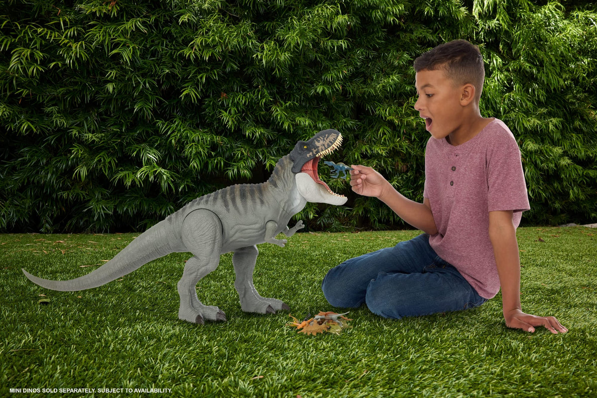 Jurassic World Rebirth Super Colossal Tyrannosaurus Rex Action Figure, T-Rex Dinosaur Movie Toy
