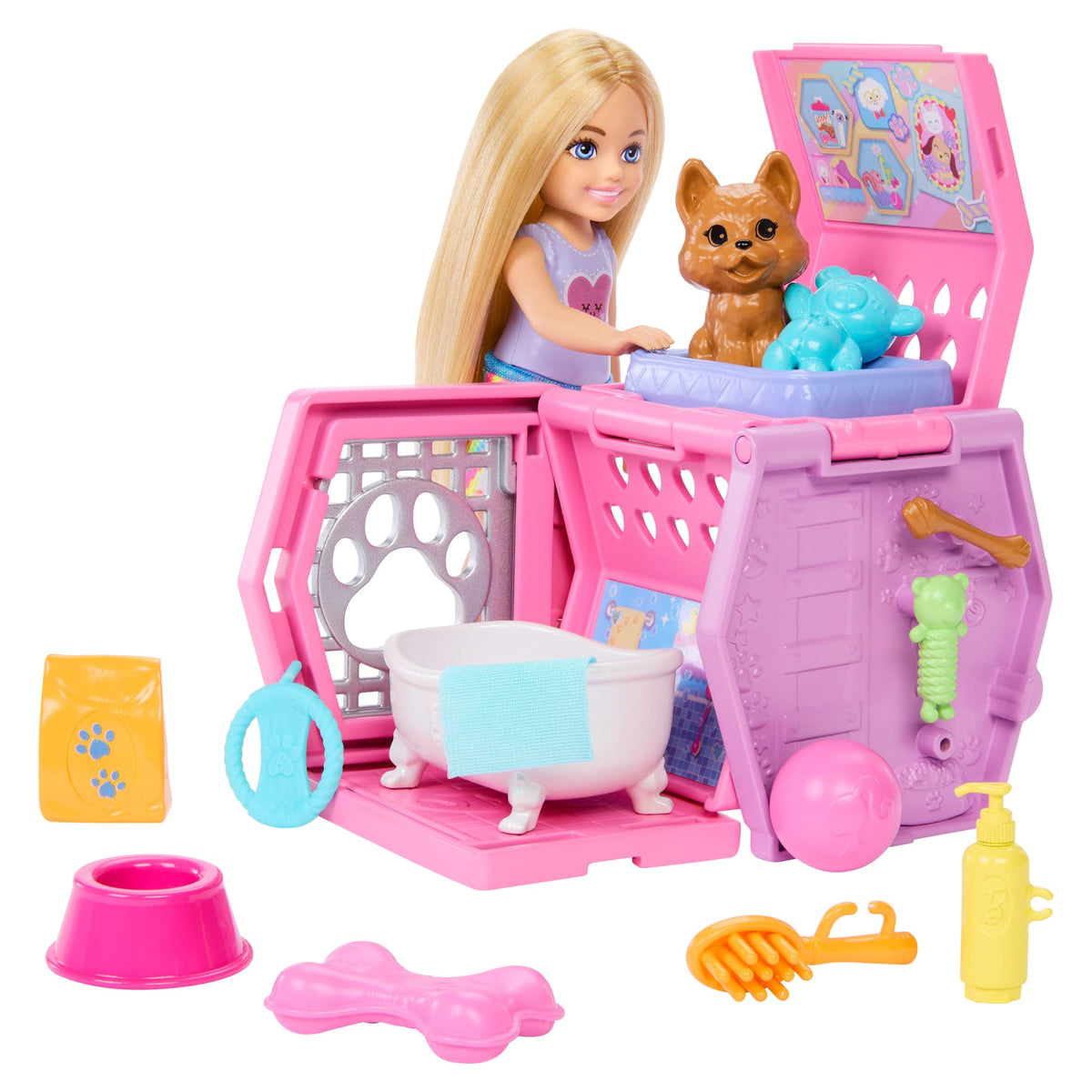 Barbie Conjunto de Brinquedo Chelsea Festa de Cachorrinhos