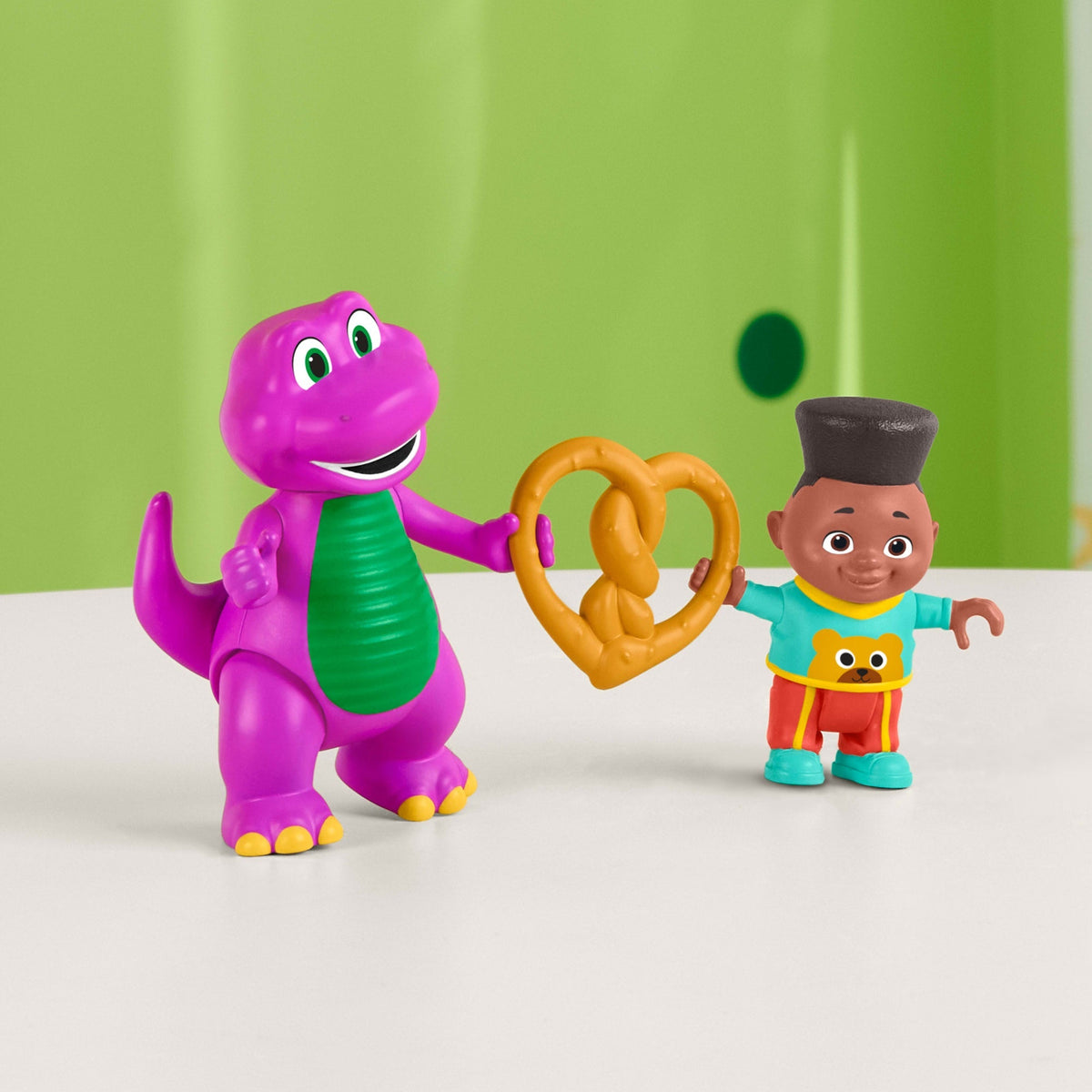 Barney Figura de Juguete Paquete de Barney y David