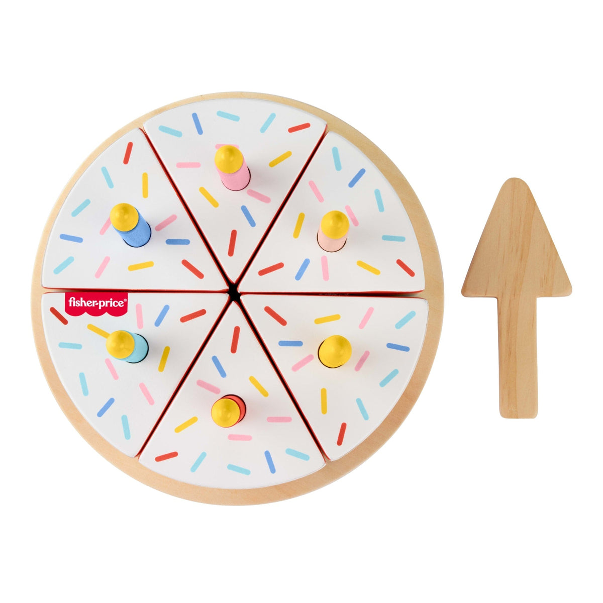 Fisher-Price Juguete para Bebés Pastel de Cumpleaños de Madera