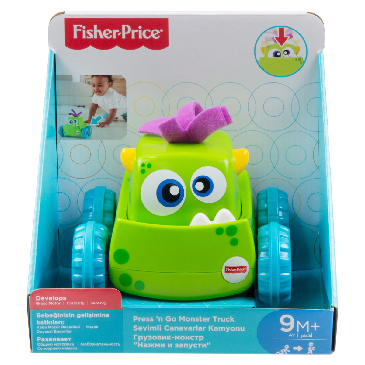 Fisher-Price Veículo de Brinquedo Monstro Rosa