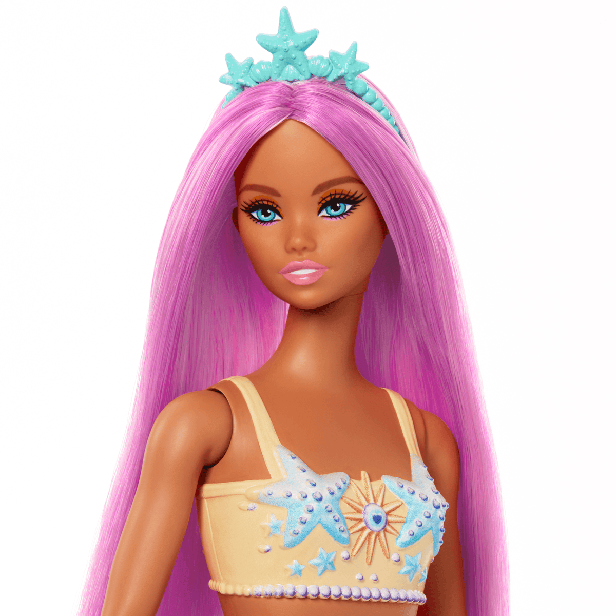 Barbie Fantasía Muñeca Sirena Cabello Morado