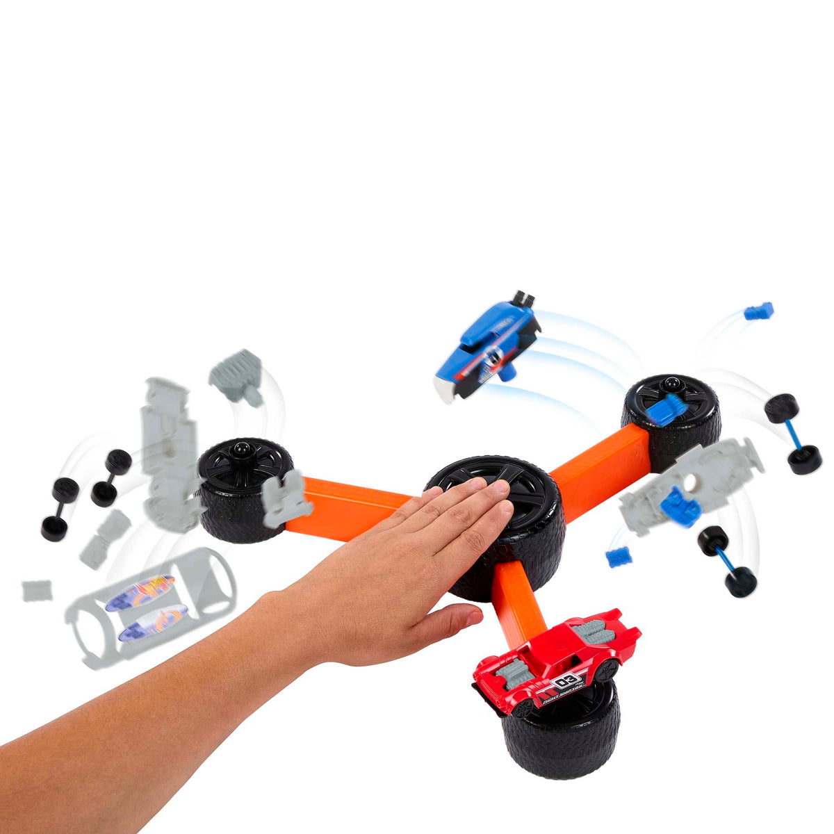 Hot Wheels Jeux Pour enfants Build ‘N Slam | Jeu de Véhicules